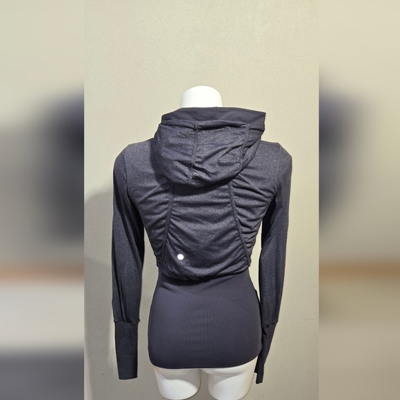 LULULEMON Dance Studio Jacket Hoodie Gray Reversible - Picture 9 of 12